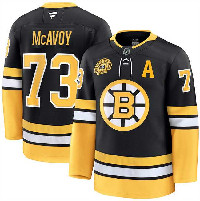 Men's Boston Bruins #73 Charlie McAvoy Black 100th Anniversary With Patch Stitched Hockey Jersey Dzhi,We sell and wholesale Men's Boston Bruins #73 Charlie McAvoy Black 100th Anniversary With Patch Stitched Hockey Jersey Dzhi on line form chian!